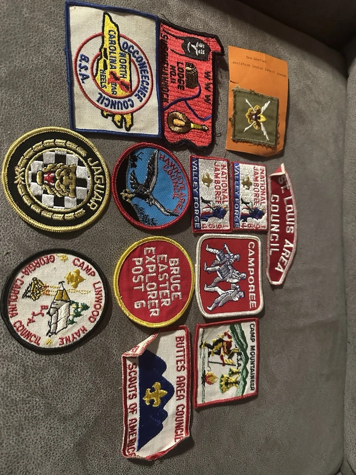 Rare Patches Mostly Boy Scouts One Is Leather 32 Patches - Image 2 of 2