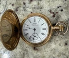Antique 1894 American Waltham Watch Co Grade J 7J Full Hunter Sz 12 Pocket Watch