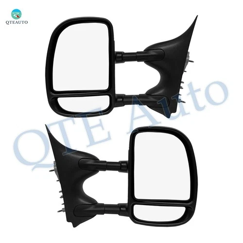 LH-RH Non-Heated Textured Black Manual Folding For 2000-2005 Ford Excursion 2