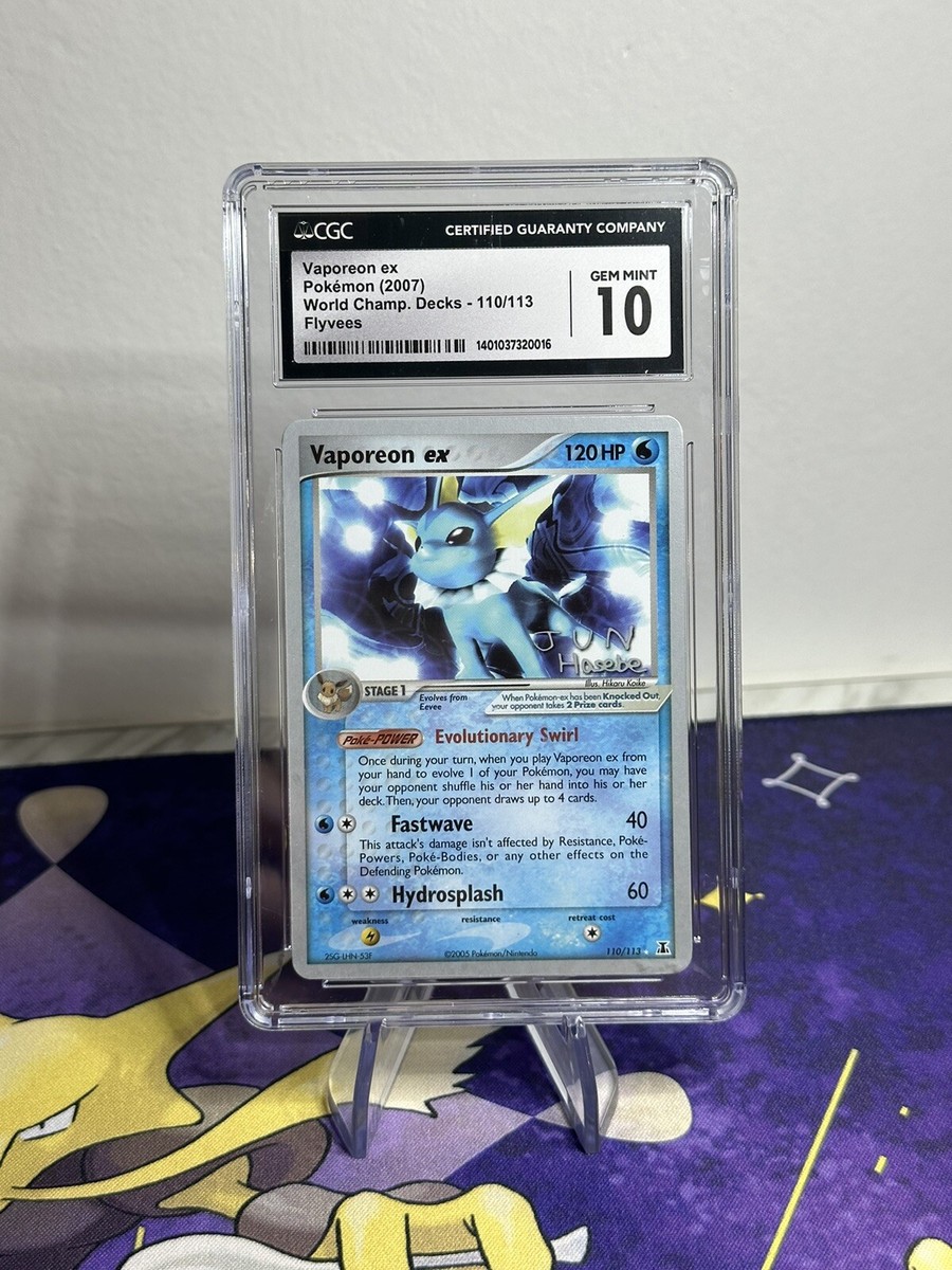 Vaporeon ex 110/113 Flyvees World Championship Deck Winner