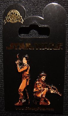 Disney Star Wars Rogue One Jyn Erso Cassian Andor Pin Set Pin