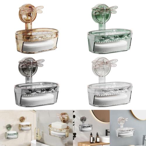 Dragonfly Suction Cup Soap Box Creative Soap Dish for Toilet Bath Bathroom - Picture 1 of 48
