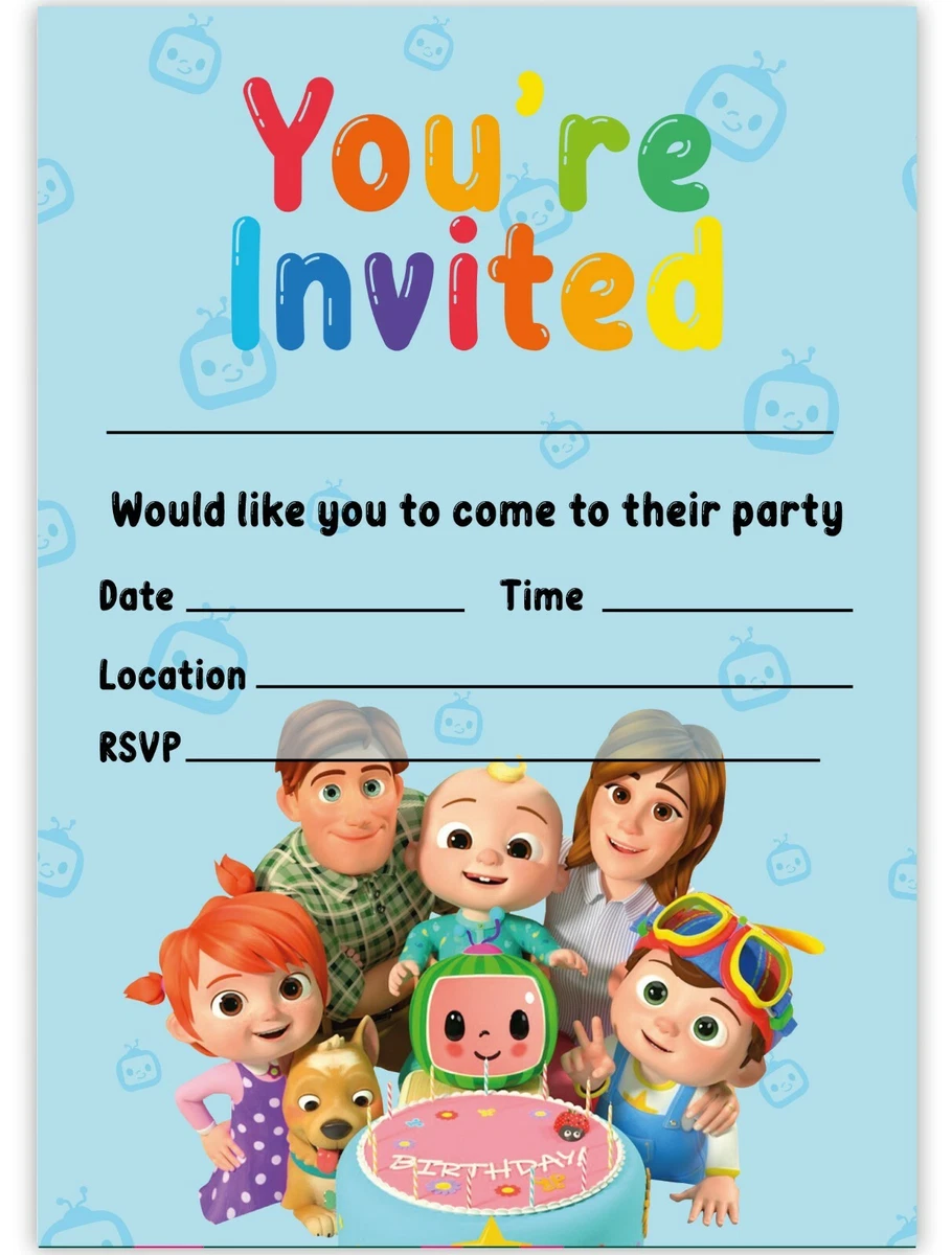Cocomelon invitation deals