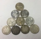 1910  to 1967 Canada 25 Cents Mixed  Grade Coins Lot of 10 Different Pieces