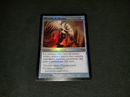 MTG 1x Future Sight rare MP Italian FOIL Akroma's Memorial EDH - see description