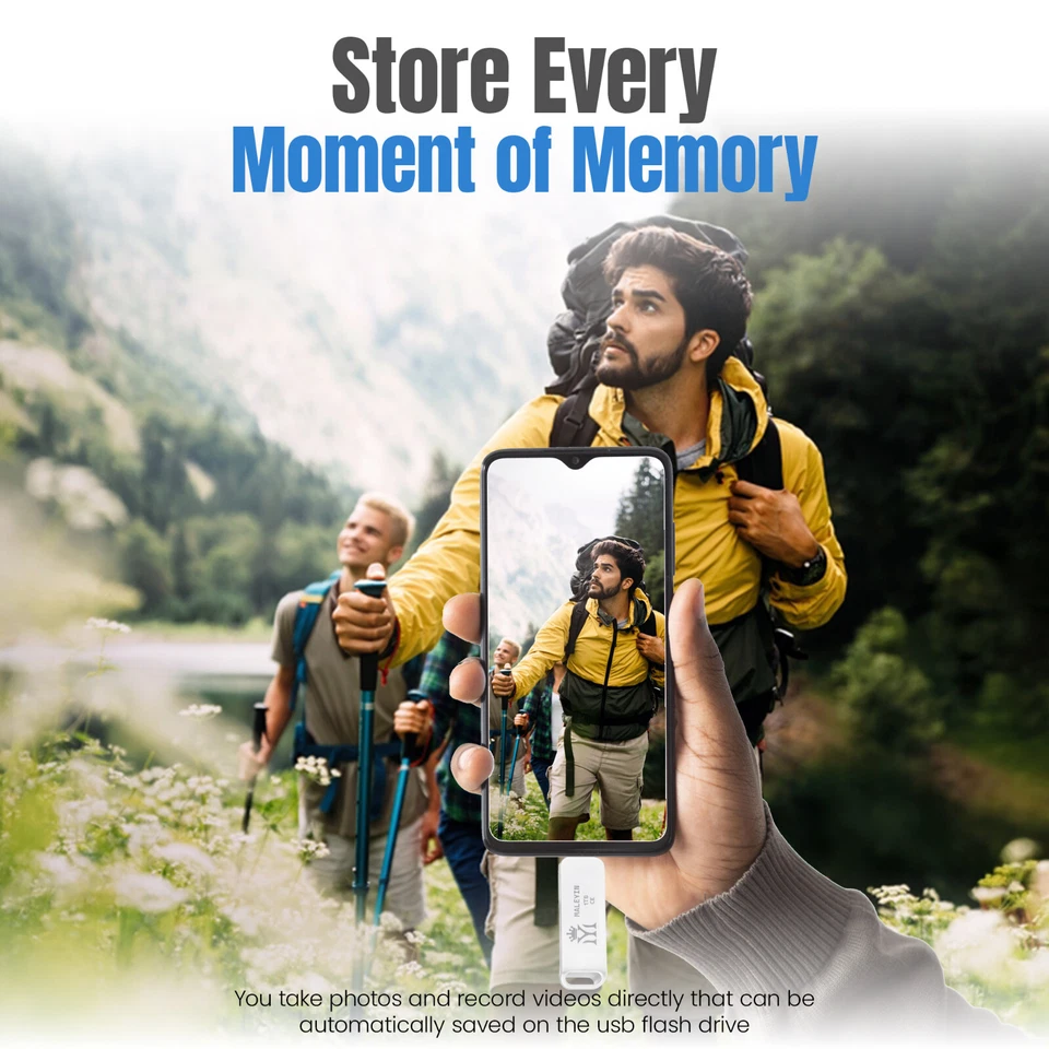 Chiavetta USB Maleyin 2in1 USB-C USB-A 3.0 memoria 32 256 512 GB - Image 2 of 4