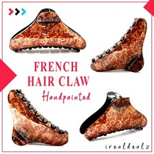 Hair Clips For Women Girls French Handpainted Hair Accessories Claw Clip P59