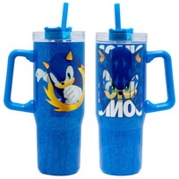 Sonic The Hedgehog Edelstahl XL Iso Kaffeebecher Thermobecher To-Go 940 Ml