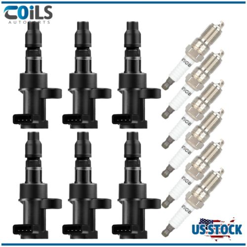 6 Ignition Coils & Iridium Spark Plugs Kit Fit For 2003 Jaguar S-Type 3.0L V6