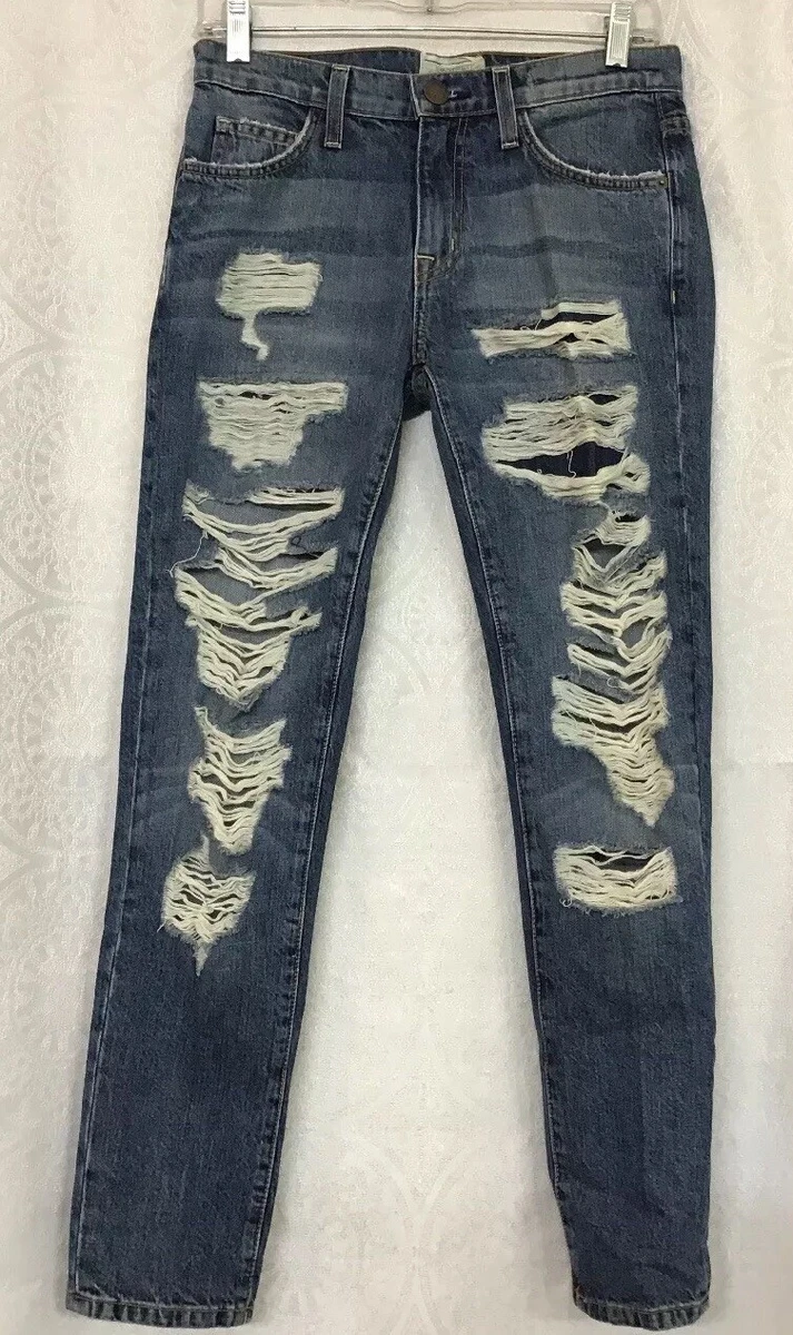 Current elliott store distressed jeans