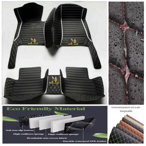 For Dodge Challenger RT Scat Pack Car Floor Mats Custom Auto Carpet Waterproof - Imagen 11 de 44