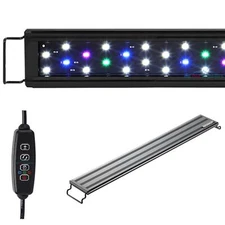 AQUANEAT LED Aquarium Light 18" Full Spectrum Timer Brightness Adjustable(USED)