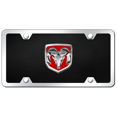 Dodge Name Black License Plate - Dodge / Ram License Plates - ALL