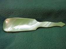 Beautiful Antique Art Deco 7" Long Green Bakelite Shoe Horn GORGEOUS