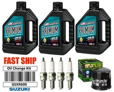 For Suzuki GSXR600 GSX-R 600 Oil Change Kit NGK Spark Plugs Oil Filter TUNE UP