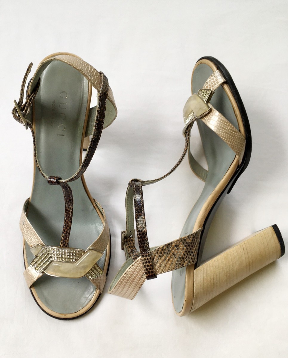 GUCCI BY TOM FORD ホースビット ストラップ サンダル ヒール Vintage Gucci by Tom Ford Leather Sandals Strappy Heels