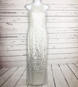 jovani silver sequin dress