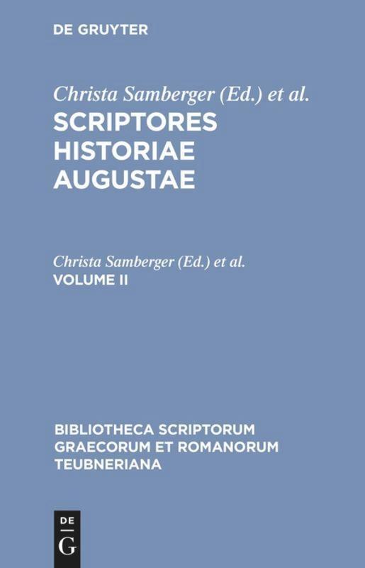 Thumbnail - Christa Samberger (u. A.) | Scriptores Historiae Augustae | Buch |