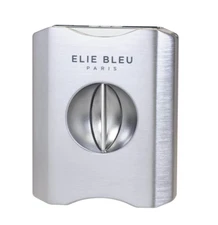 Elie Bleu C-5 V-Cut Cigar Cutter, Brushed Silver Finish, EBC5000, New In Box