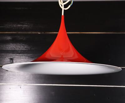Semi Pendant Fog & Morup 47,5 cm Rot Space Age Deckenlampe Tulip #5