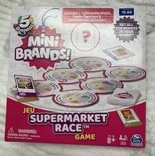 Jeu 5 Surprise Mini Brands Supermarket Race Game Spin Master Games - New