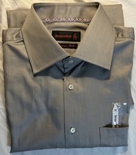 Jacques Britt Premium Finish New wTag Medium Non Iron Long Sleeve Button Up