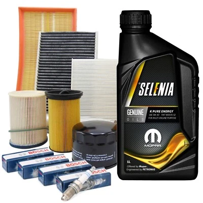KIT TAGLIANDO + 4 CANDELE FIAT 500 PANDA 169 312 - 1.2 BENZINA 44 51 KW 60 69 CV