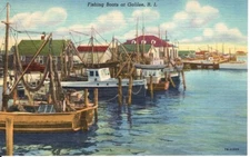 FISHING BOATS AT GALILEE, R.I.  - PC2566