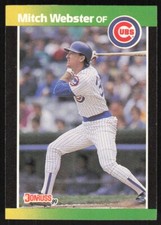 1989 Donruss Baseball's Best Mitch Webster #261 Chicago Cubs