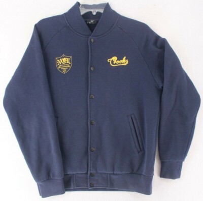 Vintage Crooks Castles Jacket Men's Medium Fleece Varsity