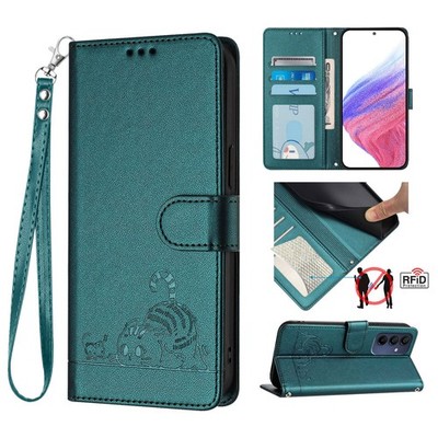 Cute Cat Wallet Case For iPhone Samsung Huawei Card Leather Bag Flip Stand Cover