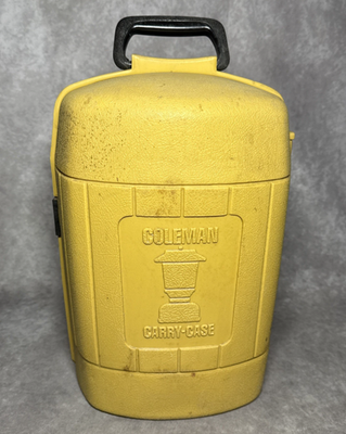 #ad #ad Vintage Coleman Yellow Clamshell Lantern Carry Case Hard Plastic 12 79 Wichita $100.00