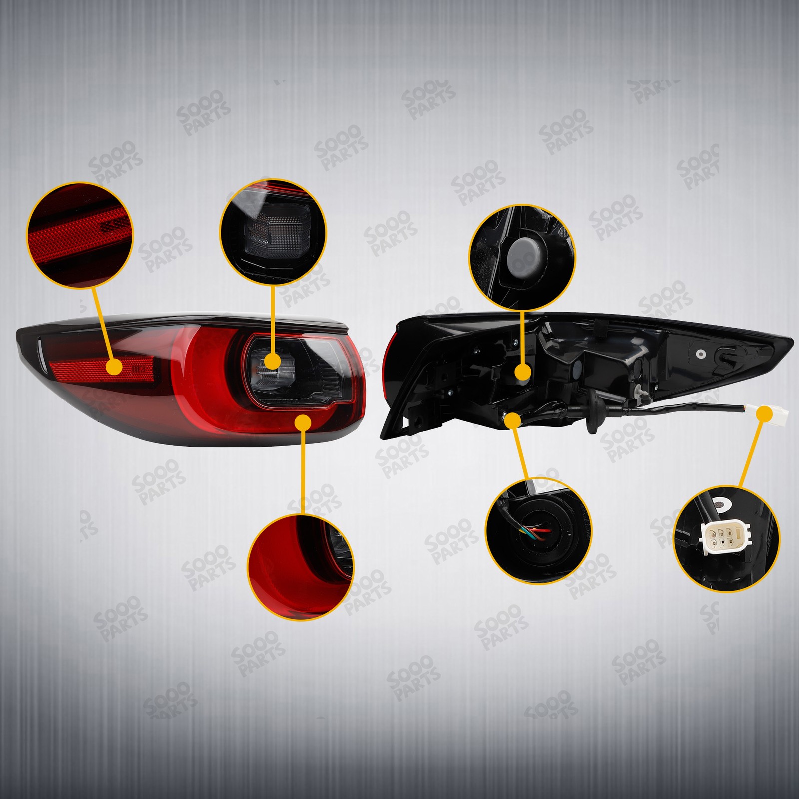 Rear Left Driver Outer Side LED Tail Light Lamp For 2022-2024 Mazda CX5 CX-5