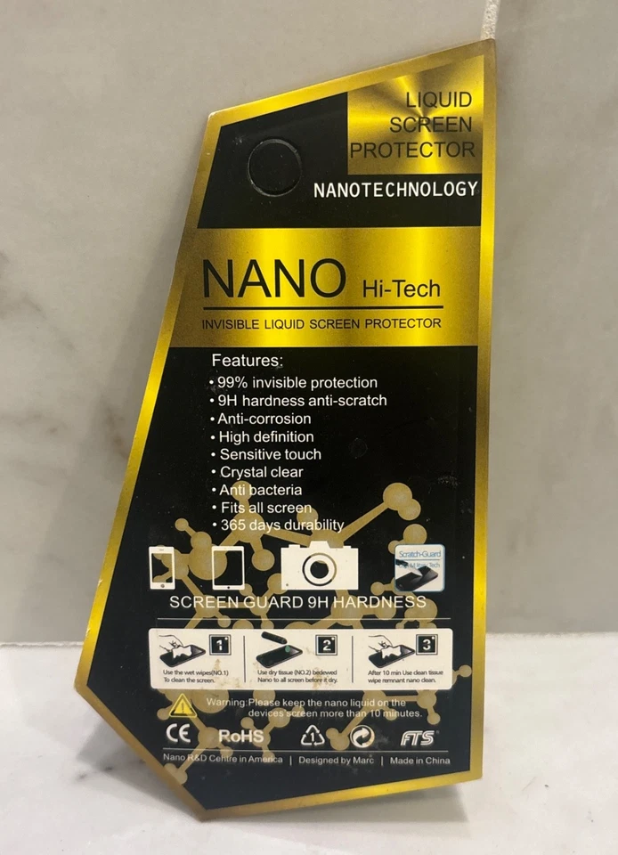 Nano Hi-Tech, Invisible Liquid Screen Protector - New Free Shipping - Image 2 of 2