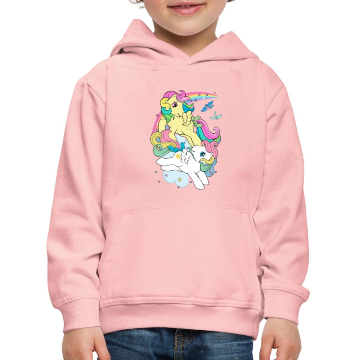 My Little Pony retrò pony con criniera colorata bambini felpa con cappuccio premium