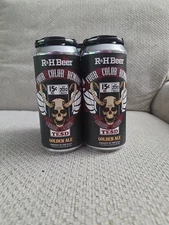R+H Four Color Demons Tell Em Steve Dave  Golden Ale Beer Cans Set of 4 TESD ANT