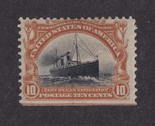 MATT'S STAMPS SCOTT #299 PAN-AMERICAN EXPO OF 1901, 10-CENT ISSUE, MH CV$115