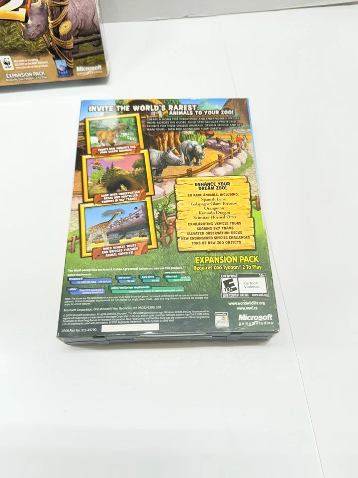 Zoo Tycoon 2: Endagered Species & African Adventure Expansions Lot of 2 New Seal - Image 4 of 4