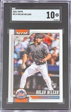 2026 Topps Series 1 - Nolan McLean #214 (RC) SGC Gem Mint (GM) 10