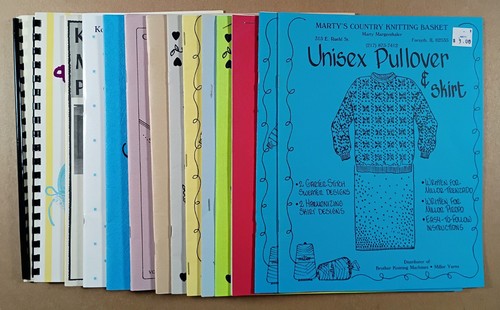 vintage Machine Knitting Pattern Booklets Books LOT OF 14