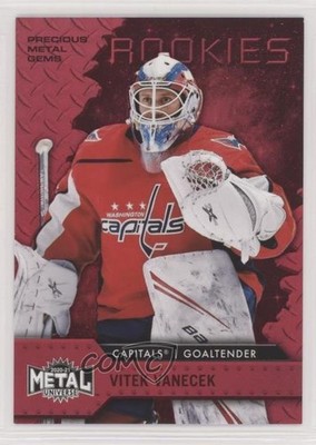 2020-21 Skybox Metal Universe Rookies PMG Red 77/90 Vitek Vanecek Rookie RC 4lz