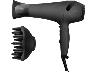 Secador - ok. OHD 4211 B, 2200 W, 3 temperaturas, Negro - Imagen 1 de 4