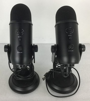 LOT OF 2 Logitech 888-000137 Blue Yeti Professional Multi-Pattern USB Microphone