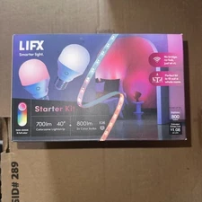 LIFX 60W Equivalent Smart 2-A19 LED Light Bulbs & One 40 in. Strip Light Kit