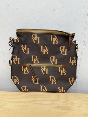 Dooney & Bourke Monogram Small Ridley Brownish Color Crossbody