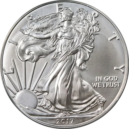 2017 1 oz American Silver Eagle BU 1 coin
