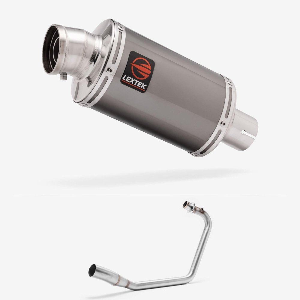 Lextek OP15 Dark Tint Stainless Exhaust System 200mm