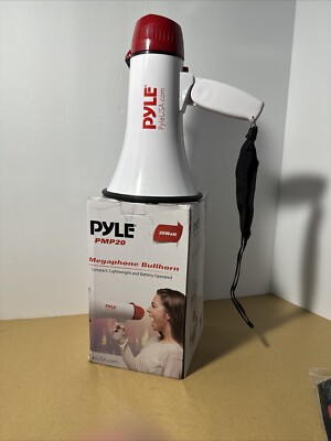 Pyle Megaphone Speaker PA Bullhorn - Built-in Siren - New & Tested.