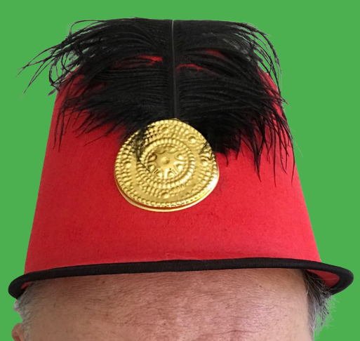 YONGHS Kids Marching Band Hat Drum Major Toy Soldier Cap Halloween Cosplay Costume Accessories Type L One Size