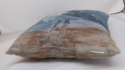 POTTERY BARN Pillow Seagull Painted Indoor/Outdoor Nautical Costal 19x19" - Picture 3 of 4